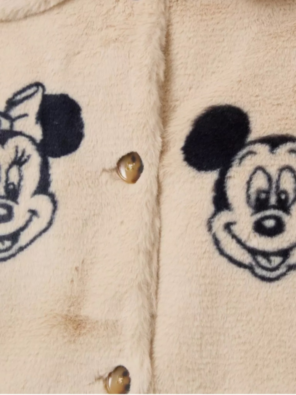 Disney Parks 2025 Mickey and Minnie Mouse Faux Fur Jacket - Picture 4 of 4